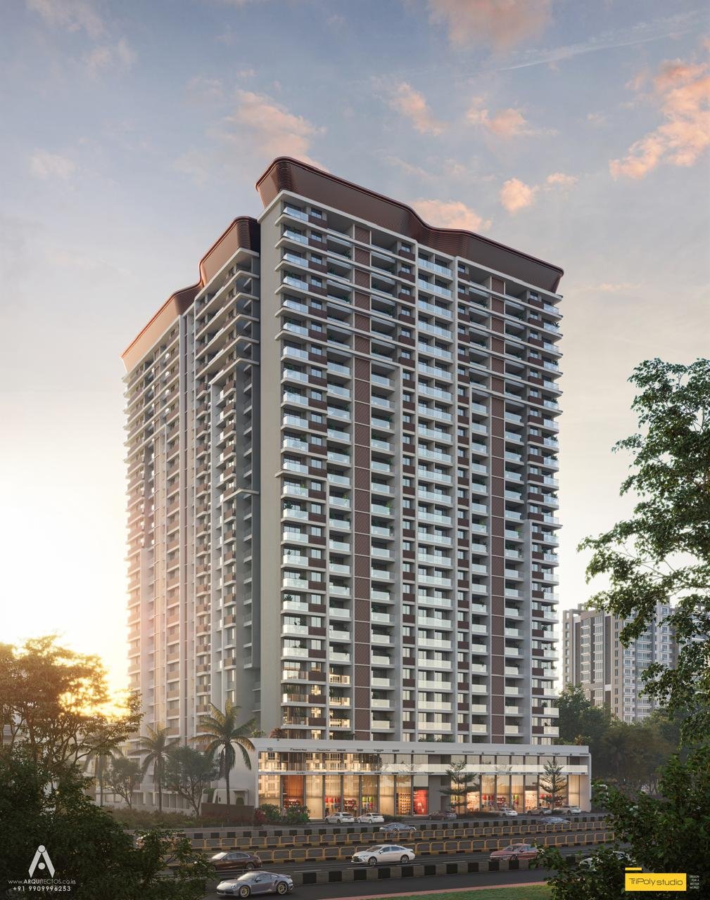 Sankalp Sierra Elevation - Tallest Tower in Charholi, Pune